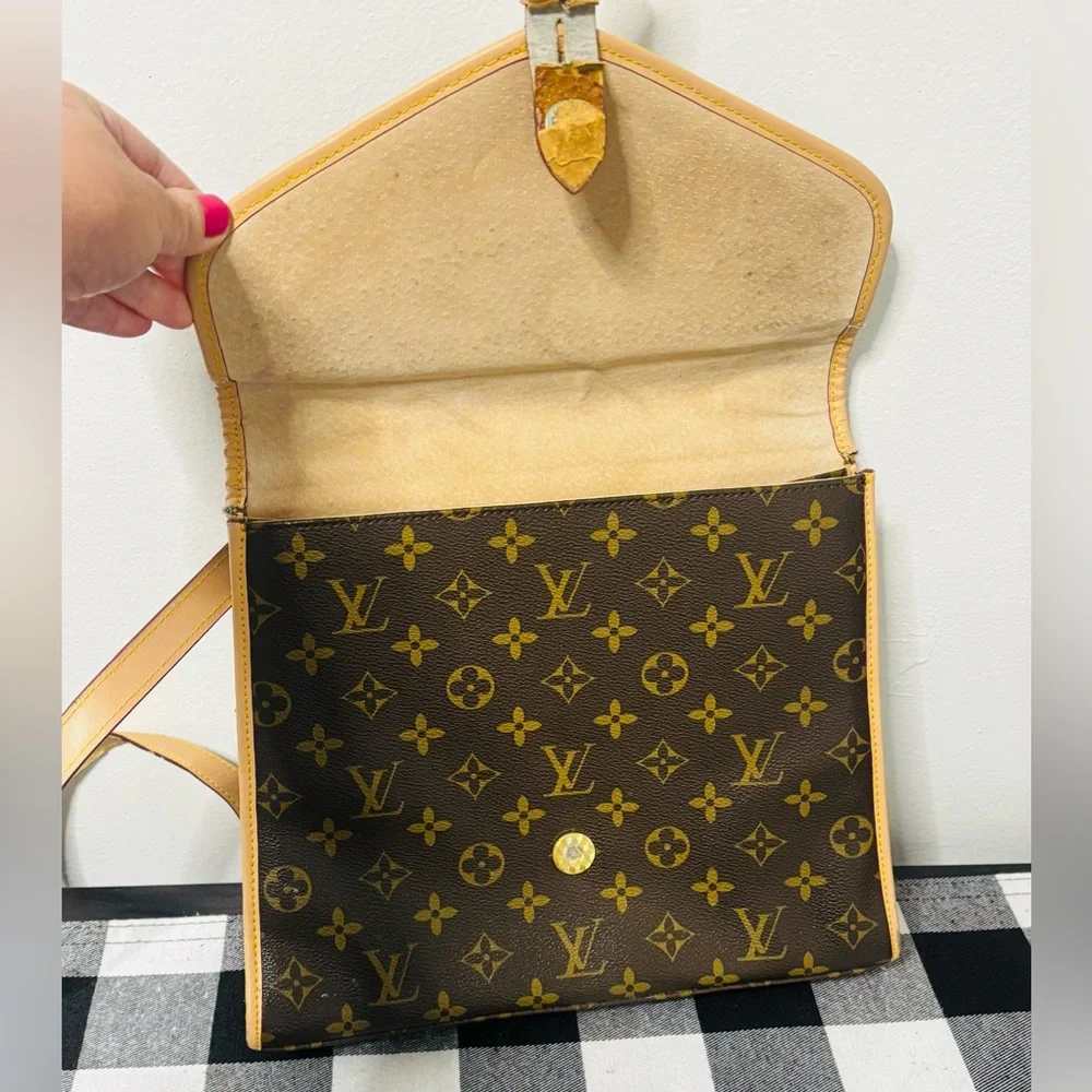 Louis Vuitton Monogram Brown and Gold Handbag - Picture 4 of 6